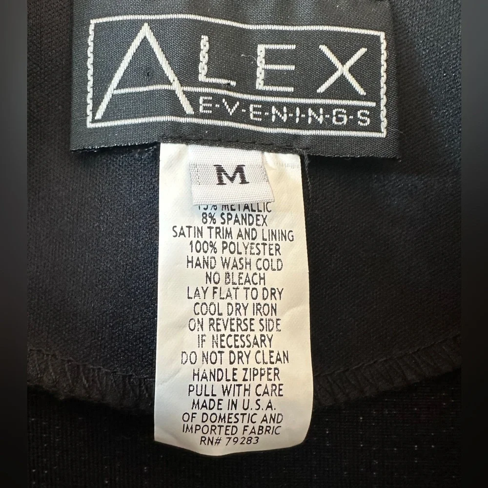 Alex Evenings - Light Weight Black With Silver Sparkle's Formal Zip up